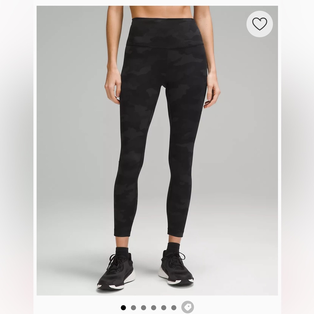 Lululemon Leggings Wunder Train 25” Black Camo